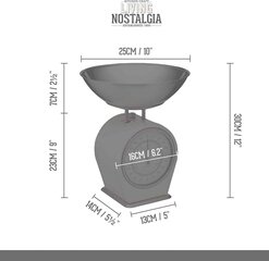 Dzīves Nostalģija Mekāniskā Svari 4kg cena un informācija | Īpašas ierīces ēdiena pagatavošanai | 220.lv