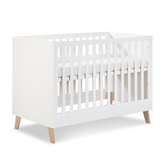 Детская кроватка Noah, 120x60 см, белая цена и информация | Детские кроватки | 220.lv