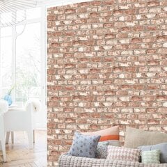 DUTCH WALLCOVERINGS tapete, ķieģeļu apdruka, sarkana, EW3102 cena un informācija | Tapetes | 220.lv