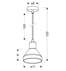 Candellux piekaramā lampa Gregory cena un informācija | Lustras | 220.lv