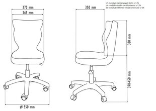 Ergonomisks bērnu krēsls Petit AA4, sarkans/balts cena un informācija | Biroja krēsli | 220.lv