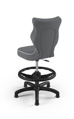 Ergonomisks bērnu krēsls Entelo Petit Black JS33 ar kāju balstu, tumši pelēks cena un informācija | Biroja krēsli | 220.lv