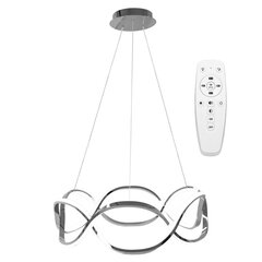 Mūsdienu LED griestu lampa + izmēģinājuma Twist Chrome cena un informācija | Lustras | 220.lv