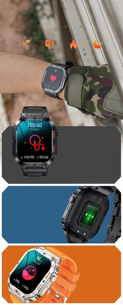 Gravity GT6-1 Black cena un informācija | Viedpulksteņi (smartwatch) | 220.lv