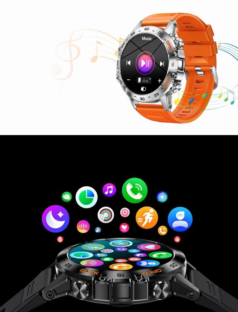 Gravity GT9-2 melns cena un informācija | Viedpulksteņi (smartwatch) | 220.lv