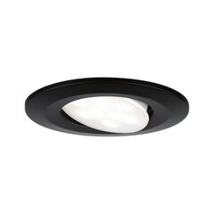 LED Встраиваемый светильник Calla Swiveling IP65 круглый 90мм 30° 6Вт 500лм 230В 4000К Черный матовый цена и информация | Монтируемые светильники, светодиодные панели | 220.lv