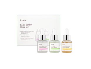 IUNIK Daily Serum Trial Kit - komplekts ar mini serumu cena un informācija | Serumi sejai, eļļas | 220.lv