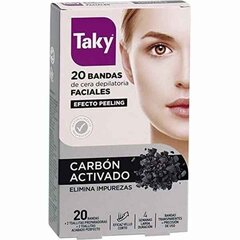 Полоски для депиляции для лица Carbón Activado Taky, 20 шт. цена и информация | Средства для депиляции | 220.lv