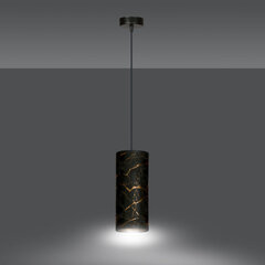 Emibig piekaramā lampa Karli 1 BL Marbel Black cena un informācija | Lustras | 220.lv