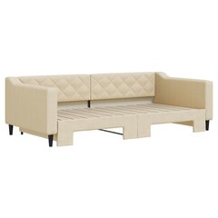 Izvelkams dīvāns , 100x200 cm, krēmkrāsas cena un informācija | Gultas | 220.lv