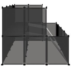 Sētiņa mazajiem dzīvniekiem , 143x107x93 cm, melns cena un informācija | Transportēšanas būri, somas | 220.lv