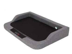 Hobbydog guļvieta Medico Standart Dark Grey Ekolen/Black XXL, 120x80 cm cena un informācija | Suņu gultas, spilveni, būdas | 220.lv