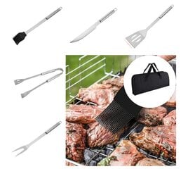 Grila instrumenti, BBQ grila komplekts (9gab) HP001 cena un informācija | Grila, barbekjū piederumi un aksesuāri | 220.lv