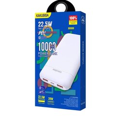 KAKUSIGA KSC-887 power bank 10000mAh | 2 x USB | 22.5W белый цена и информация | Зарядные устройства Power bank | 220.lv