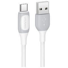 Кабель Usams US-SJ596 USB-C | 3A 1m белый цена и информация | Кабели для телефонов | 220.lv