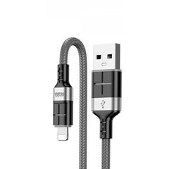 KAKUSIGA KSC-696 USB-A -> Lightning кабель для зарядки 15 Вт | 120 см серый цена и информация | Кабели для телефонов | 220.lv