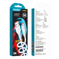 KAKUSIGA KSC-803 USB-A -> Lightning кабель для зарядки 30 Вт | 5A | 100 см белый цена и информация | Кабели для телефонов | 220.lv