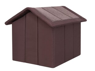 Guļvieta-būda Hobbydog Inari Dark Brown, 44x38 cm cena un informācija | Suņu gultas, spilveni, būdas | 220.lv