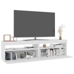 TV skapīši ar LED lampiņām, 2 gab., balti, 75x35x40 cm цена и информация | Тумбы под телевизор | 220.lv