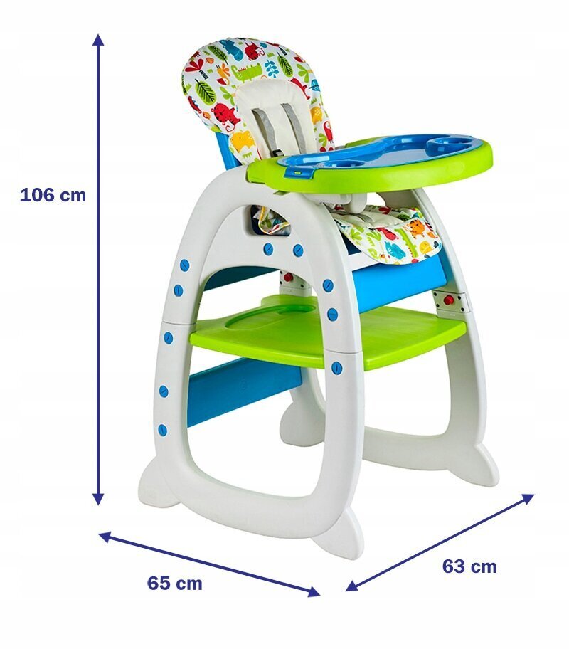 Kathay-Haster barošanas krēsls 3in1, green cena un informācija | Barošanas krēsli | 220.lv
