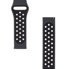 Tactical 856 Double Silicone Band 20mm Black цена и информация | Аксессуары для смарт-часов и браслетов | 220.lv