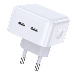 Зарядное устройство Jokade JB039 PD | 20 Вт | 2 x USB-C белый цена и информация | Зарядные устройства для телефонов | 220.lv