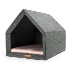 Rexproduct лежак-будка Kennel, M, серый/розовый цена и информация | Лежаки, домики | 220.lv