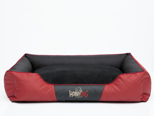 Лежак Cesar Exclusive R3, 95x73 см, черный/красный цена и информация | Лежаки, домики | 220.lv
