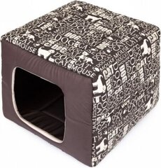 Guļvieta-būda Hobbydog Butterfly 2in1, R4, 55x55x22 cm, brūna cena un informācija | Suņu gultas, spilveni, būdas | 220.lv