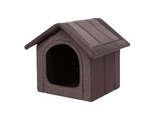 Guļvieta-būda Hobbydog Inari Brown Eco, 52x46 cm cena un informācija | Suņu gultas, spilveni, būdas | 220.lv