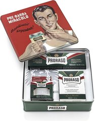 Vintage skūšanas komplekts vīriešiem Proraso Gino: krēms pēc skūšanas, 100 ml + skūšanas krēms, 150 ml + balzams pēc skūšanas, 100 ml cena un informācija | Skūšanās piederumi, kosmētika | 220.lv