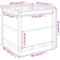 Dārza puķu kaste , 82,5x82,5x78 cm, pelēks cena un informācija | Balkona kastes | 220.lv