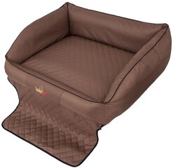 Hobbydog ceļojumu guļvieta Royal Trunk Light Brown, R3, 110x90 cm cena un informācija | Ceļojumu piederumi | 220.lv