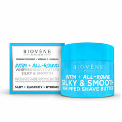 Biovene Silky y Smooth Whipped Skūšanās sviests Intimate All Round, 50 ml cena un informācija | Skūšanās piederumi, kosmētika | 220.lv