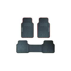 Auto Grīdas Paklāju Komplekts Sparco F500 Universāls Melns/Sarkans (3 pcs) cena un informācija | Universālie paklājiņi | 220.lv