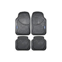 Auto Grīdas Paklāju Komplekts Goodyear GOD9020 Universāls Melns (4 pcs) cena un informācija | Universālie paklājiņi | 220.lv