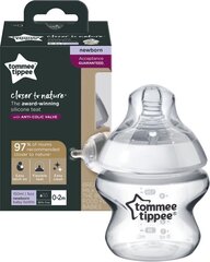 Pudele ar knupīti Tommee Tippee Pudele Newborn, 150ml cena un informācija | Bērnu trauki, piena uzglabāšanas trauciņi un piederumi | 220.lv