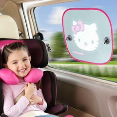 Auto logu aizkars Hello Kitty KIT3014, 2 gab. cena un informācija | Auto piederumi | 220.lv