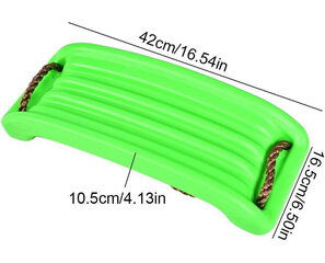 Bērnu plastmasas šūpoles, zaļas цена и информация | Детские качели | 220.lv