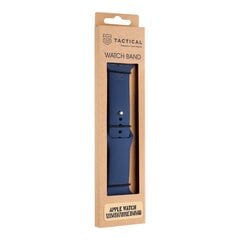 Tactical 837 Silicone Band for Apple Watch 1|2|3|4|5|6|7|8|9|SE 38|40|41mm Navy Blue цена и информация | Аксессуары для смарт-часов и браслетов | 220.lv