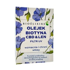 BIOELIXIRE matu eļļa Biotīns CBD Flax 20ml cena un informācija | Matu kondicionieri, balzāmi | 220.lv