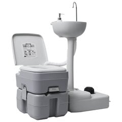 pārnēsājama kempinga tualete ar izlietni, pelēka cena un informācija | Biotualetes | 220.lv