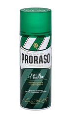 Освежающая пена для бритья с эвкалиптом Proraso Green Shaving Foam, 400 мл цена и информация | Косметика и средства для бритья | 220.lv