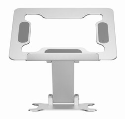 Klēpjdatora statīvs Gembird Height Adjustable Notebook Riser Stand Silver cena un informācija | Portatīvo datoru dzesēšanas paliktņi un citi piederumi | 220.lv