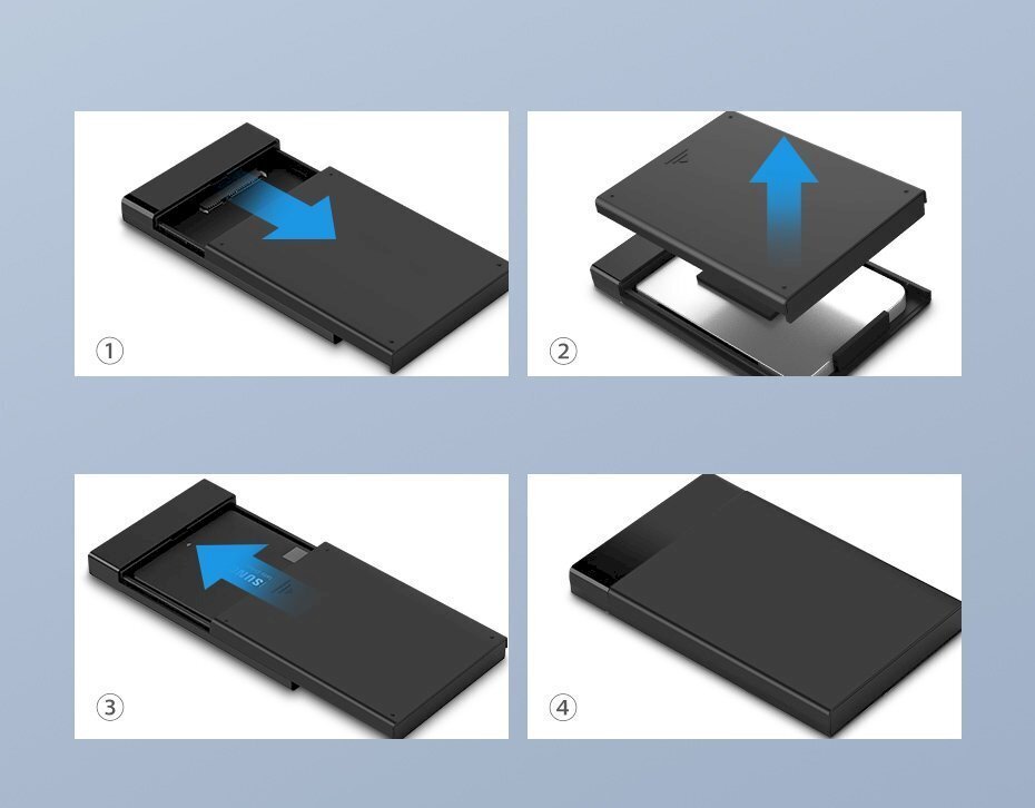 HDD SSD korpuss, Ugreen, SATA 2.5, USB 3.2, 1. paaudzes cena un informācija | Ārējie cietie diski | 220.lv