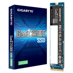 Жесткий диск Gigabyte Gen3 2500E SSD 500 GB цена и информация | Жёсткие диски | 220.lv