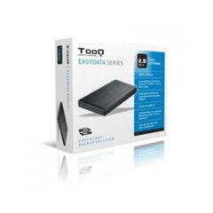 Ārējā diska korpuss TooQ TQE-2527B HDD 2.5" SATA III USB 3.0 melns cena un informācija | Ārējie cietie diski | 220.lv