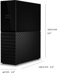 HDD USB3 12TB EXT./WDBBGB0120HBK-EESN WDC цена и информация | Жёсткие диски | 220.lv