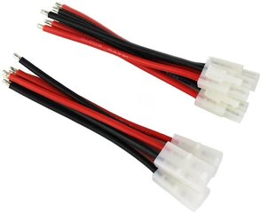 3 pāri Tamiya kontaktdakšu kabeļu adaptera savienotājs 14awg 10cm RC automašīnu Lipo akumulatoru uzlādei cena un informācija | Auto piederumi | 220.lv