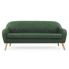 Dīvāns Homede Coranti 3P, zaļš cena un informācija | Dīvāni | 220.lv